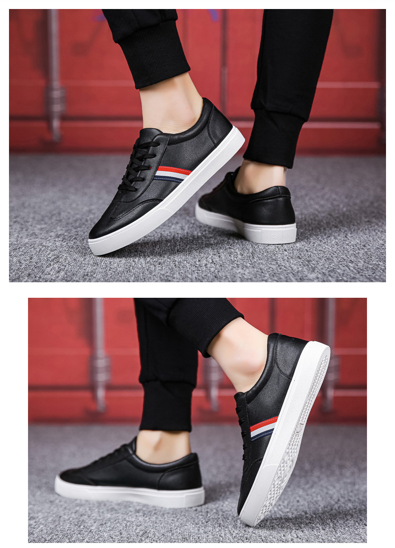 Baskets décontractées blanches homme chaussures basses tendance_voghion.com