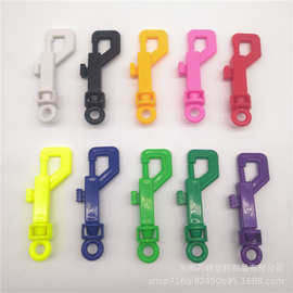 厂家现货直供塑料弹簧钥匙扣钥匙链 环保p字钥匙扣 abs钥匙扣挂圈