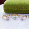 Accessory from pearl, wedding ring, silver 925 sample