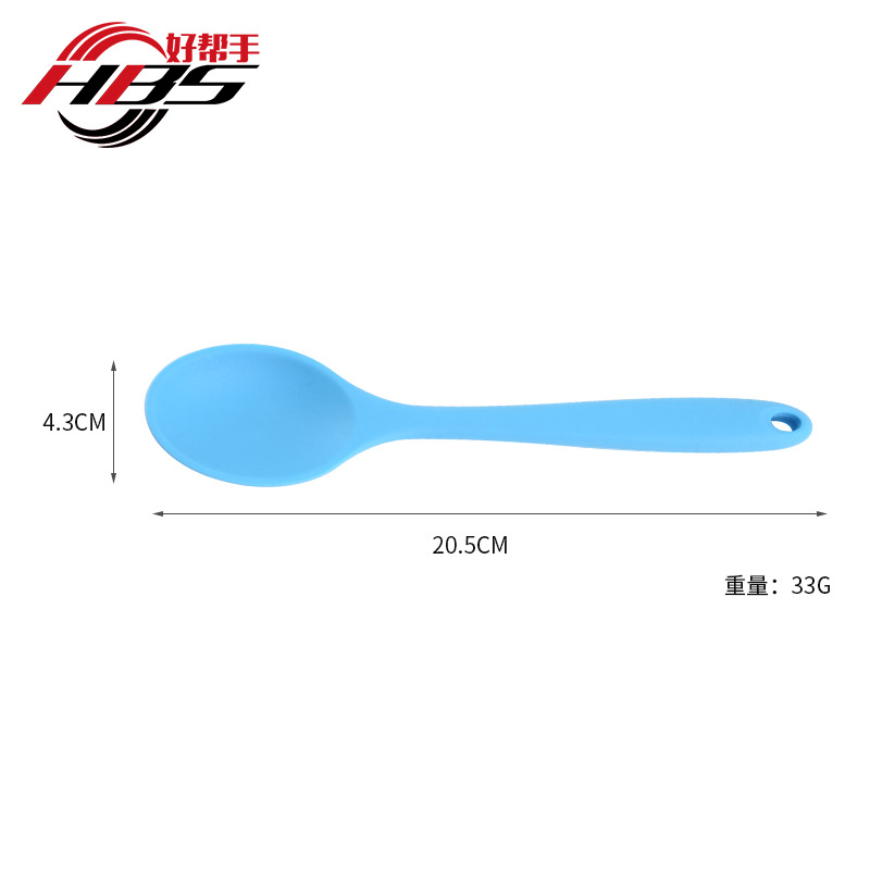 Cuchara de silicona para niños de venta caliente de fábrica sartén antiadherente de cerámica resistente a altas temperaturas cuchara de sopa densa especial cuchara de mezcla cuchara de ensalada