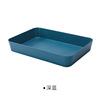 Storage box for boxes, rectangular plastic kitchenware, table storage system