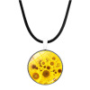 Accessory, metal pendant, fashionable necklace, jewelry, suitable for import, with gem, European style