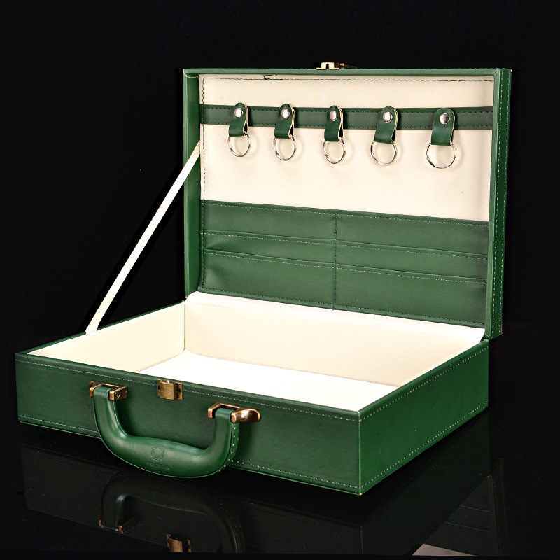 厂家定制高档皮质 交房盒 pu皮房产交付钥匙箱 手提式交房箱现货