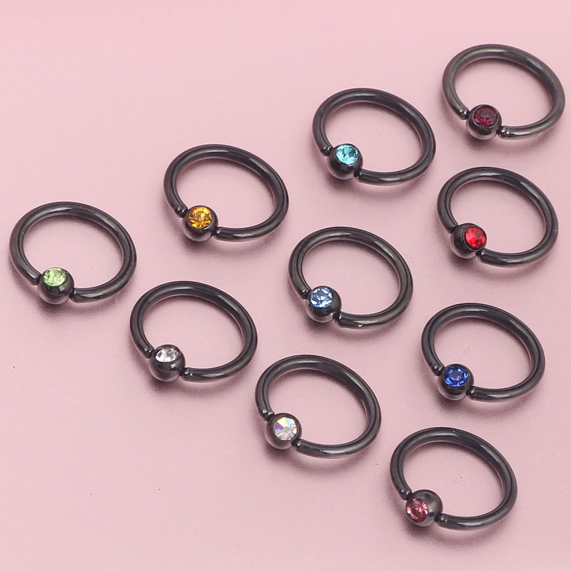 Labret piercing jewelry detail image