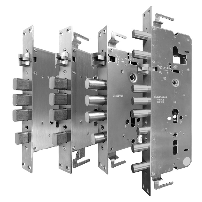 厂家指纹锁霸王锁体防盗门通用机械锁双快双活多功能锁大锁体|ms