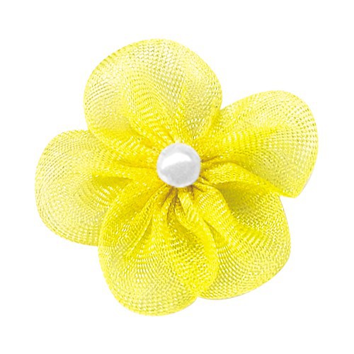 Yao Ming cinta flor decoración 2,8 cm arco hilo de nieve de cinco pétalos de flores Ropa Accesorios falda ropa hecha a mano flor arco