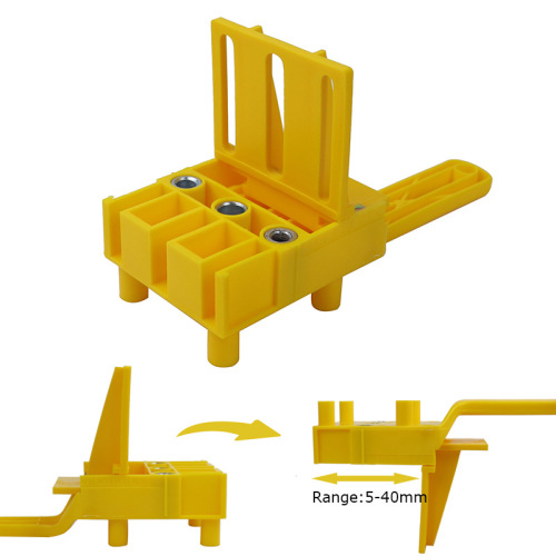 Woodworking straight hole locator ABS plastic hole punch handheld wood board connection drilling locator