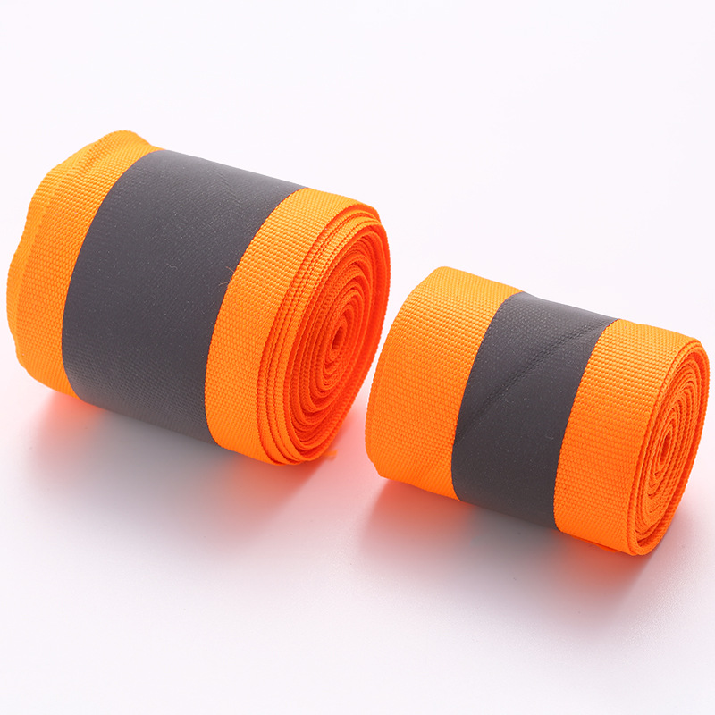 Cinta verde fluorescente costura tela reflectante cinta fluorescente ropa cinta reflectante cinta de advertencia de tráfico 5cm