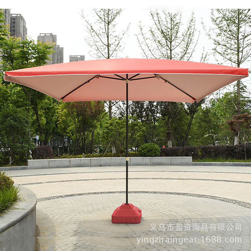 四方伞红色800