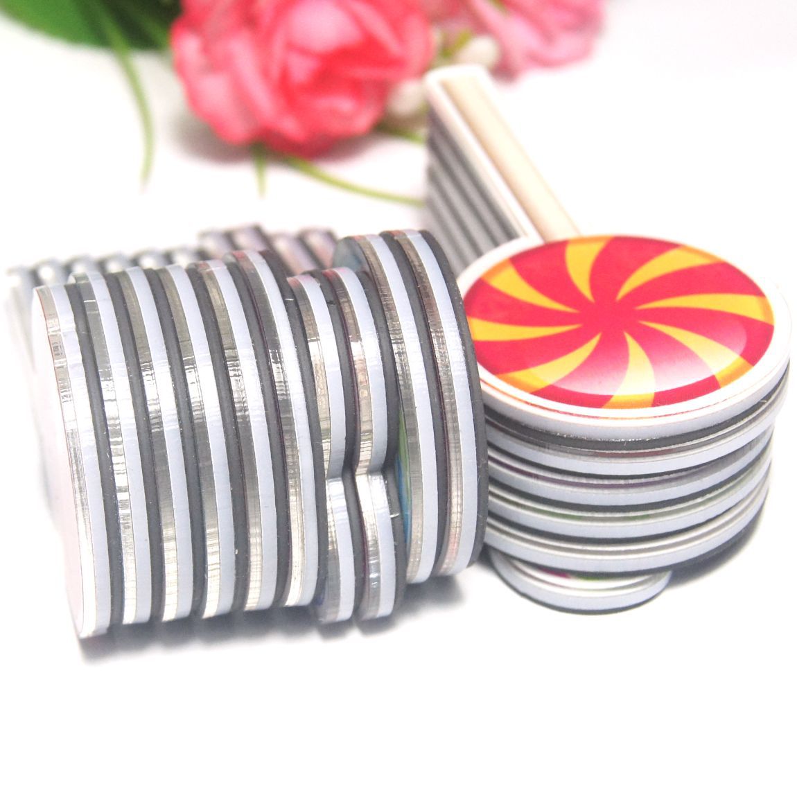 亚克力冰箱贴厂家定做,创意磁性冰箱贴定制,棒棒糖冰箱贴批发