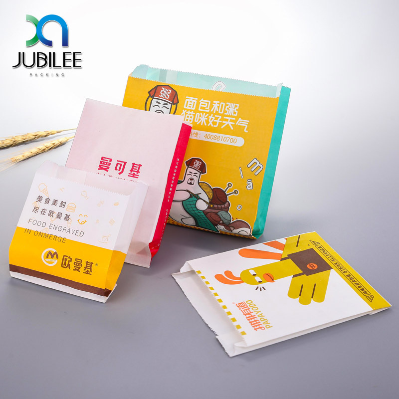 批发汉堡包装纸淋膜纸鸡肉卷防油纸油条袋通用食品包装防油纸定制