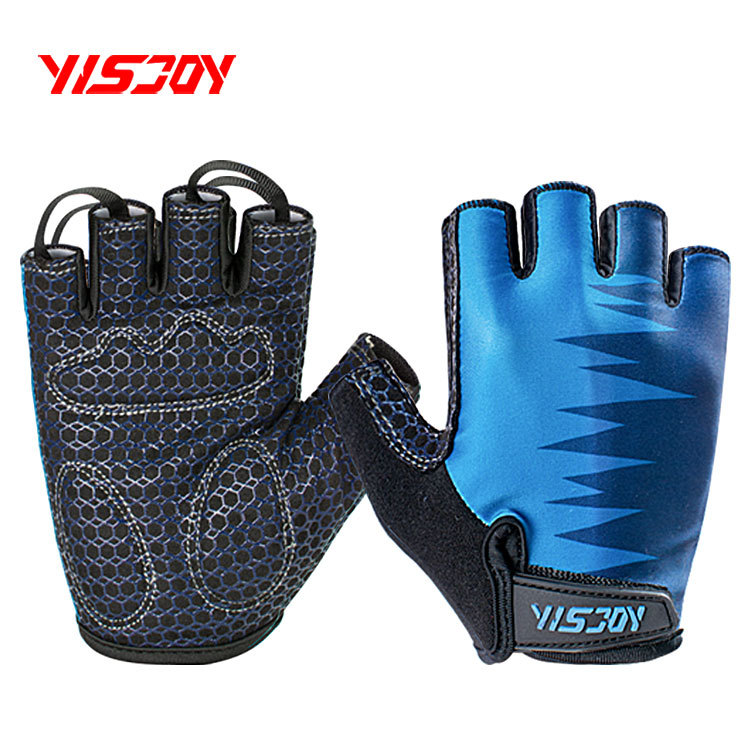 YISJOY路跃工厂 户外骑行手套 半指自行车手套 防滑减震健身手套