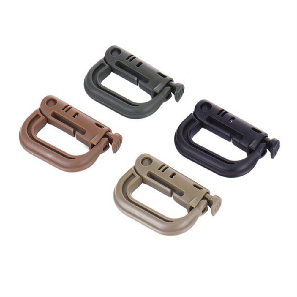 outdoors Carabiner MOLLE tactics Lock catch outdoors knapsack kettle Fast hang buckle Pendant Key buckle