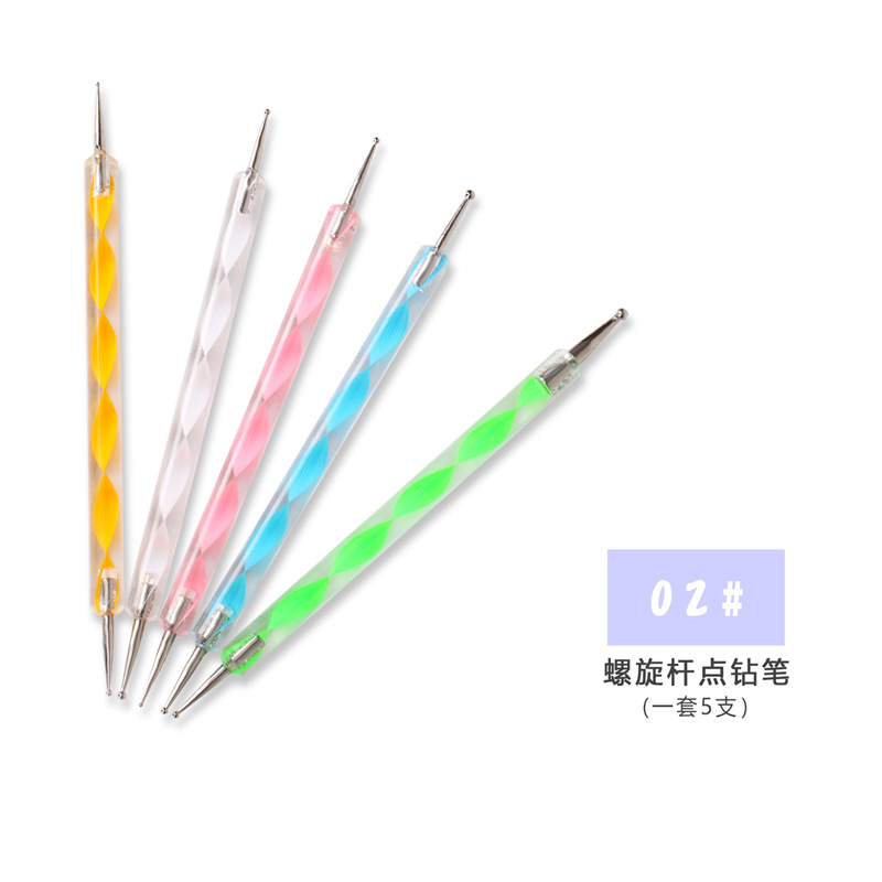 Herramientas de uñas transfronterizas traje pluma de uñas Archivo de uñas Placa de perforación de uñas decoración conjunto de 10 piezas suministros de uñas