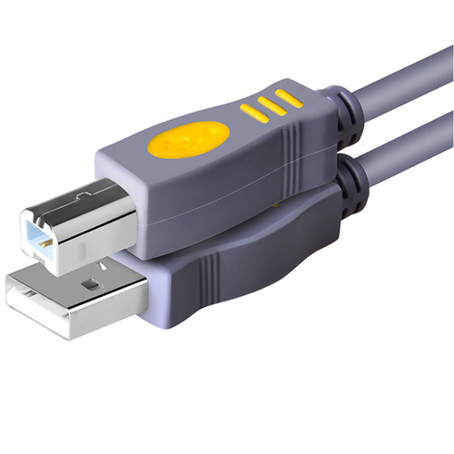 晶华USB2.0打印线 A/B方口打印线电脑打印机纯铜带磁环USB数据线