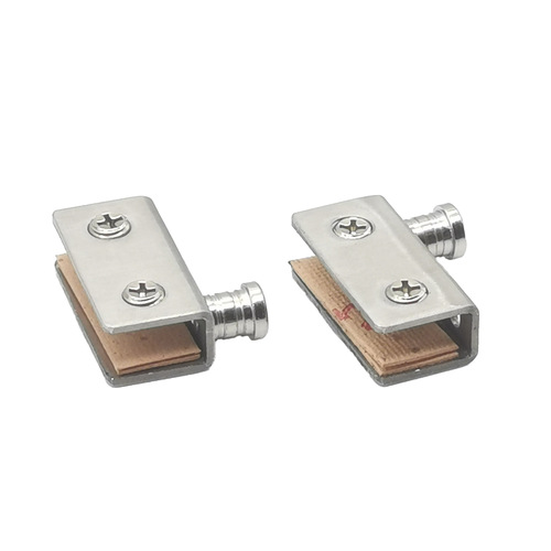 Stainless steel glass door hinge display cabinet axis glass cabinet door hinge display cabinet accessories glass accessories