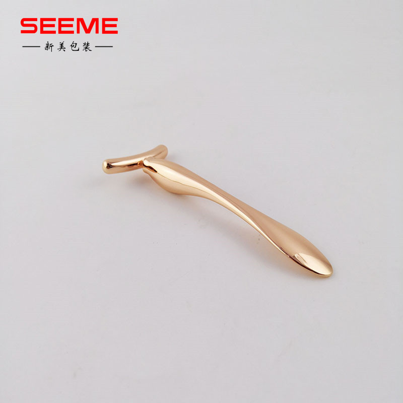 臉部按摩棒 T型長款 電鍍金色 銀色 玫瑰金 手感佳 94mm