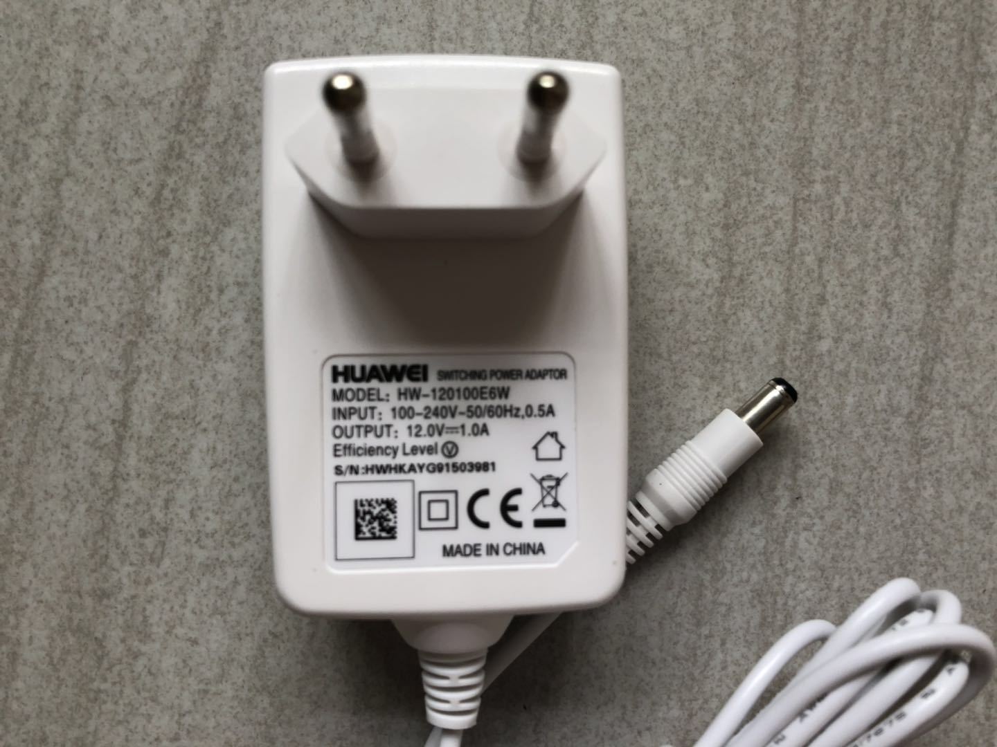 12V 1A欧标电源 100-240V光猫电源适配器 电源线稳定路由器光纤