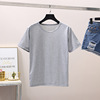 Summer white T-shirt suitable for men and women for leisure, light board, oversize