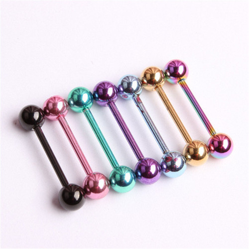 ebay aliexpress amazon factory 1 piece dropshipping 316 titanium steel stainless steel tongue nail tongue ring body piercing jewelry