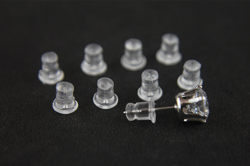 Supply transparent plastic bullet head earplugs, ear accessories, earplugs, ear-back silicone earplugs DIY accessories and supplies