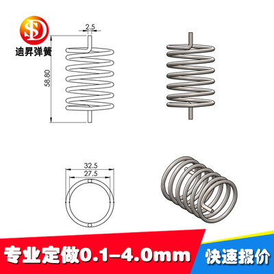 wholesale customized All kinds of compress Spring Stainless steel spring Non magnetic spring