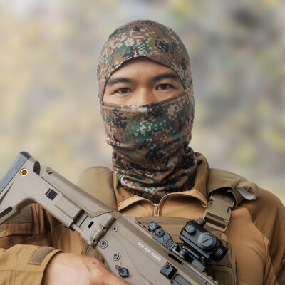 WARCHIEF/酋长数码迷彩忍者头套 速干透气头迷彩面罩亚马逊爆款|ms