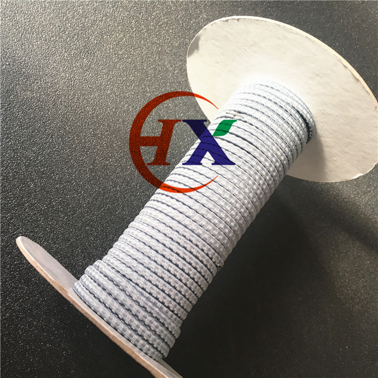 厂家供应扁平反光松紧绳 灰色弹力反光绳 效果好夜间识别度高