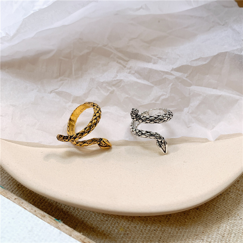 Anillo Con Diseño De Serpiente Girante display picture 3