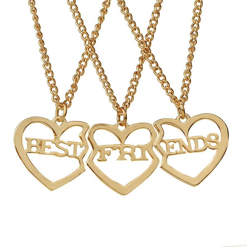 Best Selling Best Friends Heart-shaped Necklace Yiwu Nihaojewelry Wholesale display picture 4