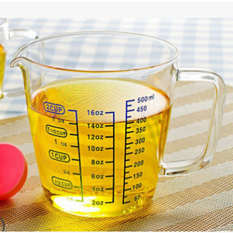 Baking tools heat-resistant glass measuring cup children's milk with…