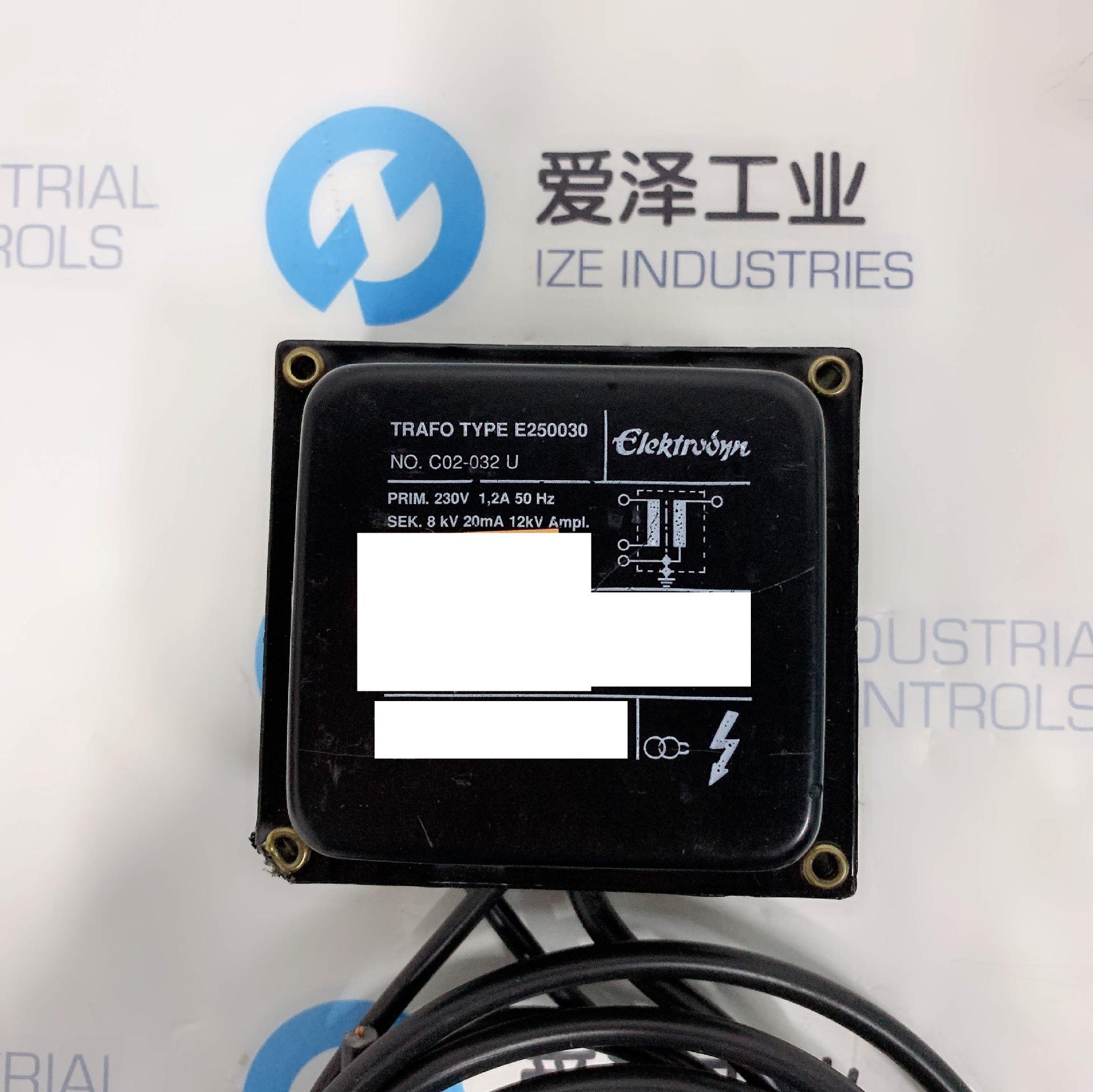 ELEKTRODYN点火变压器E250030现货供应爱泽工业