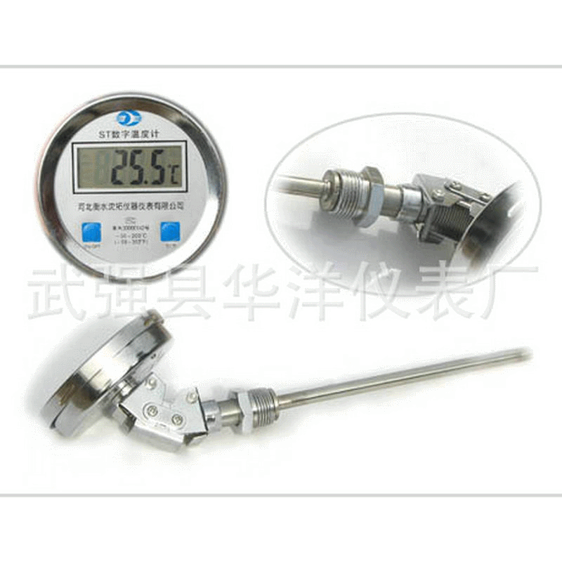 厂家供应 数字显示双金属温度计 电子温度计