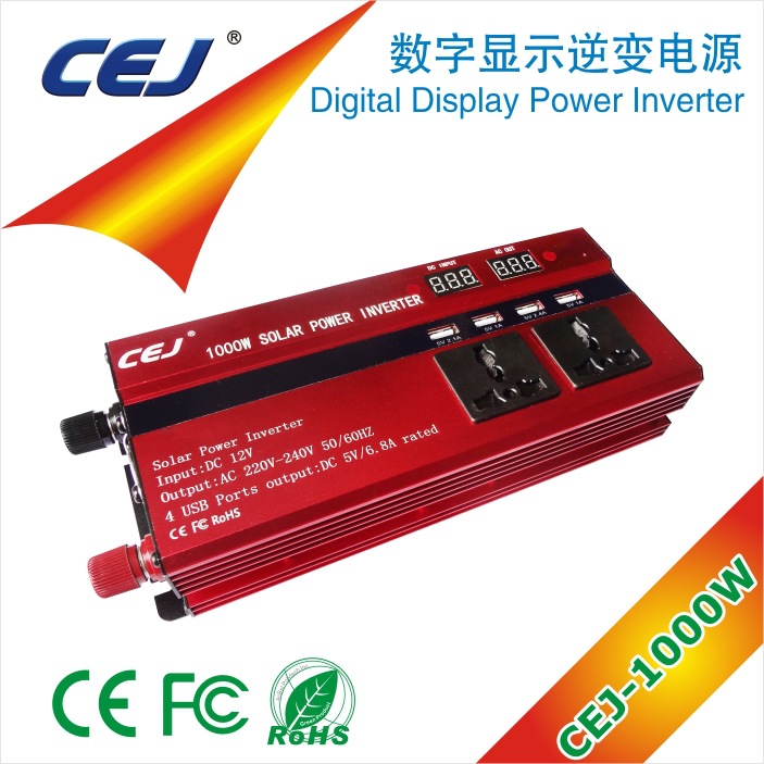 1000W排插式逆变器转换器充电器跨境电商暴款大功率车载逆变电源