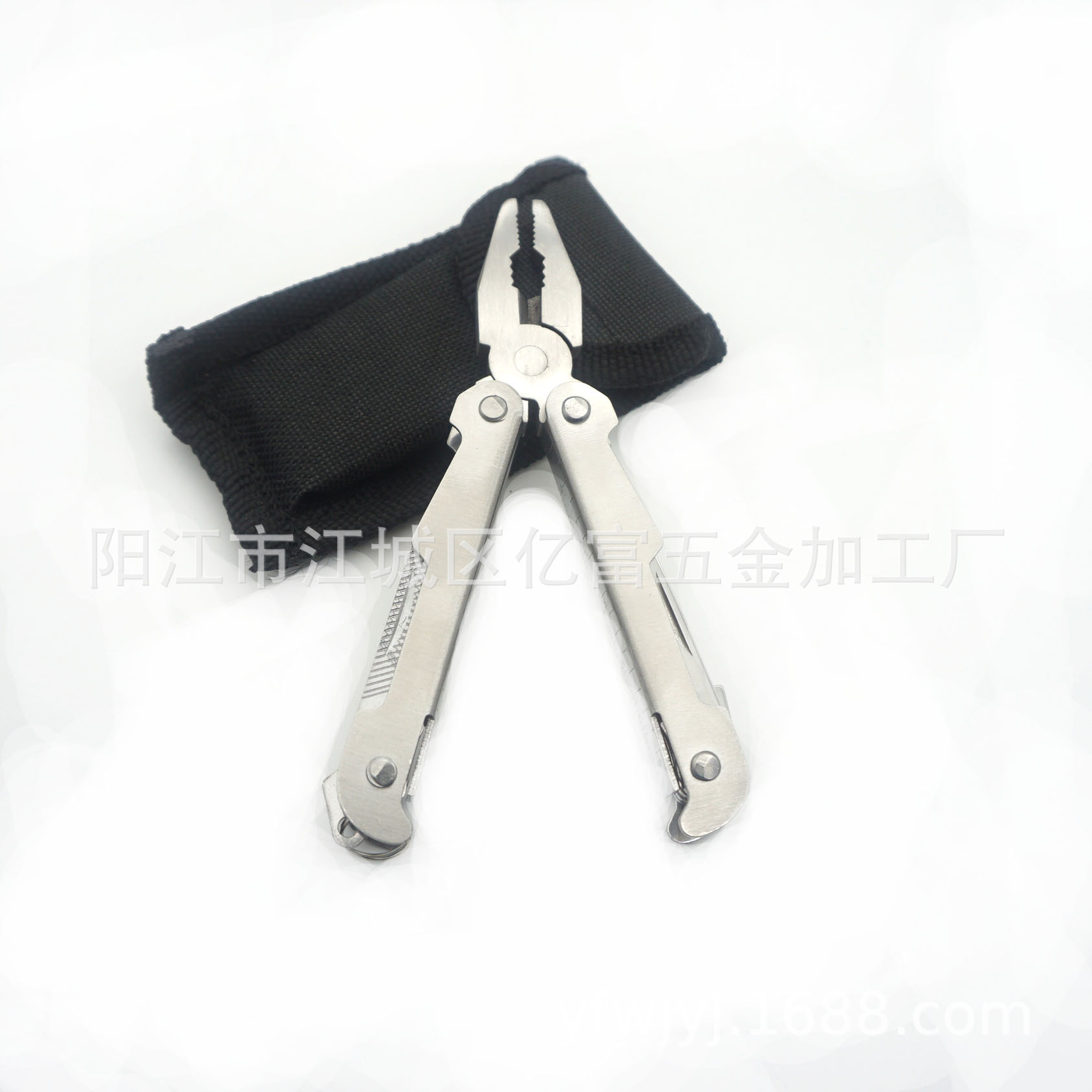 不锈钢折叠钳子小号凤尾钳多功能工具刀钳户外多用钳子