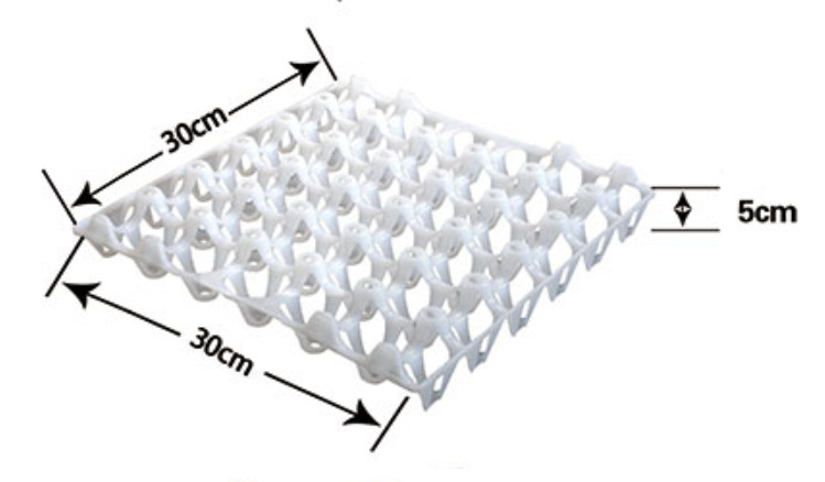 Caja de facturación de transporte de combinación de envasado de huevos engrosada directa de fábrica anti-colisión anti-aplastamiento equipo de partición de bandeja de huevos