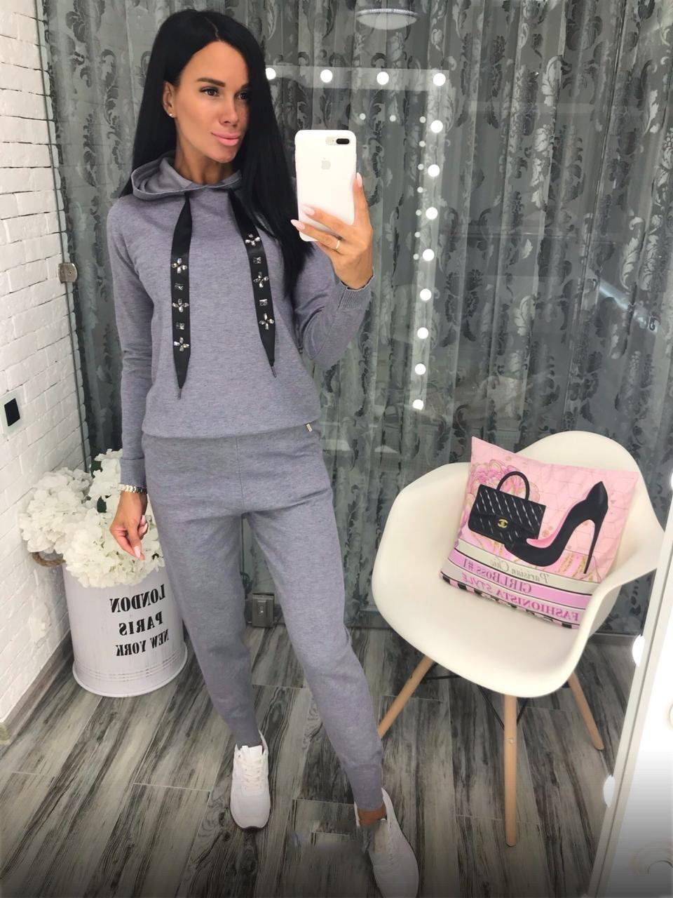 Solid Color Hoodie Sweatpants Set NSMUZ98680