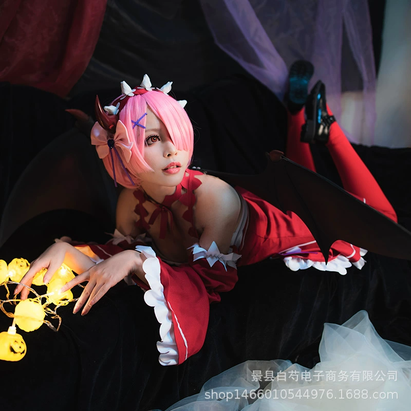 Голем Демон COSPLAY подчинился началу мира Ramrem Ведьма ткань женская большая большая
