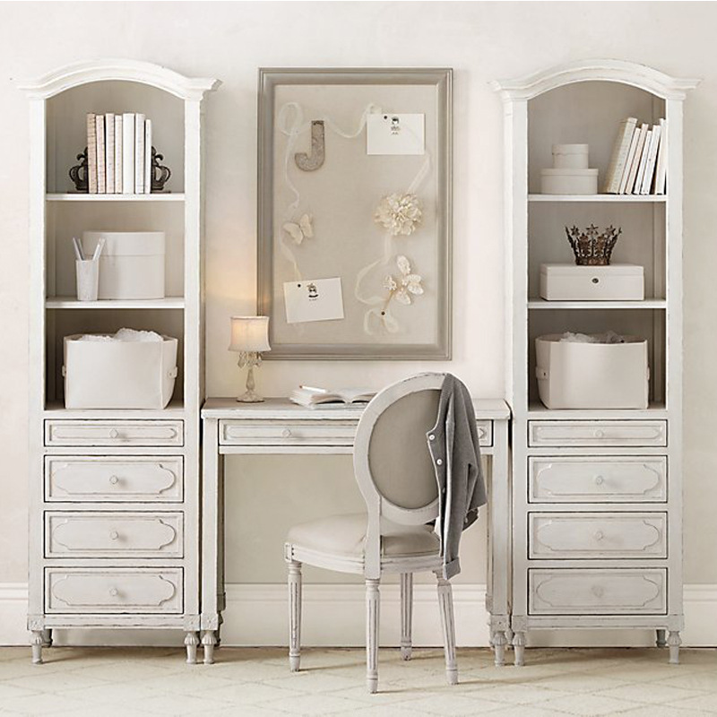 American Country Modern Solid Wood Desk Home with Bookshelf Simple and Fashionable New Writing Desk Model Room Desk Chair American Country Modern Solid Wood Desk Home with Bookshelf Simple and Fashionable New Writing Desk Model Room Desk Chair