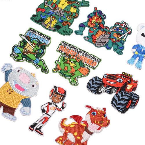 Cloth patch computer cartoon embroidery patch AliExpress embroidery patch ironing adhesive backing factory direct sale