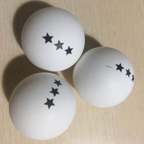 Ping Pong Balls without Label, High-Quality 3-Star Ping Pong Balls, High-Elasticity, Yellow and White, Drop Ship One Piece