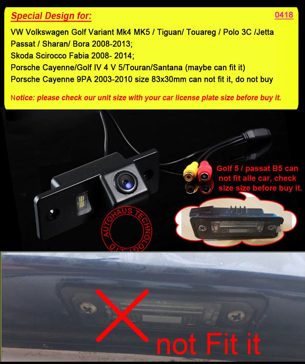 Подходит для Volkswagen Passat B5 Jing Rui Pu San To Huan Magotan Touareg Tiguan камера заднего вида с изображением заднего вида