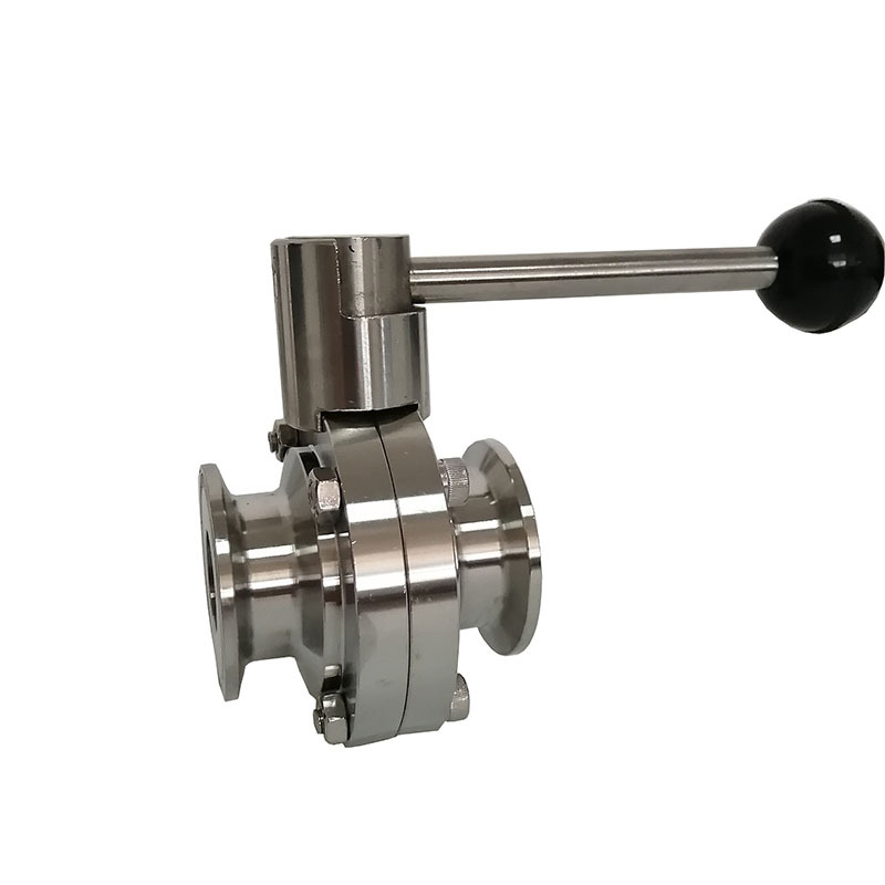316L����ֿ���ʽ��������װ����Tri-clamp butterfly valve