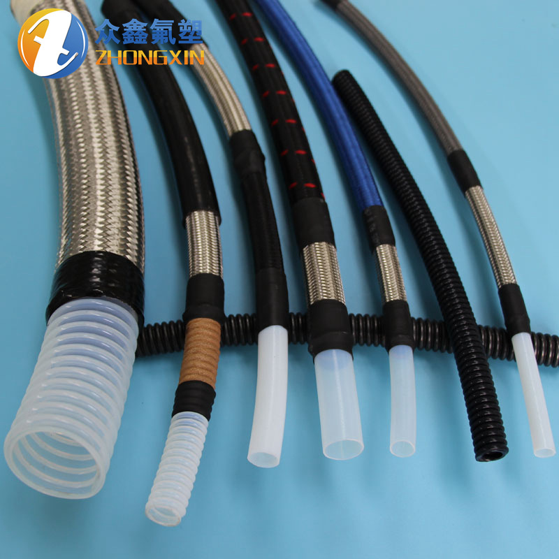 生产304不锈钢金色特氟龙编织软管高温腐蚀蒸汽软管 洗车专用软管