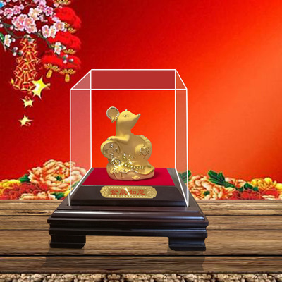 Cashmere shakin Rat Ruyi Decoration Home Furnishing Fengshui Readily Wine cabinet decorate Twelve Rat Zodiac gift goods in stock
