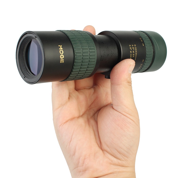 新款8-24x30连续变倍单筒望远镜 高清高倍便携微光夜视非红外批发