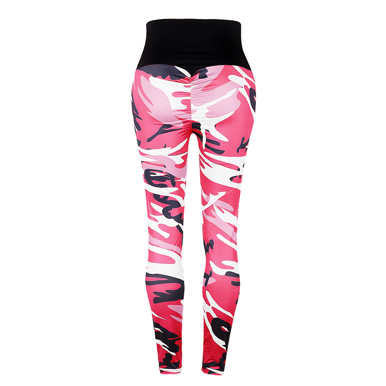 fall/winter cross-border women s high waist camouflage print leggings NSKX5882