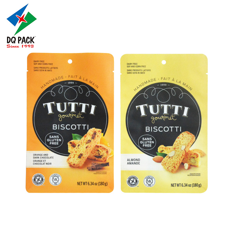 新款食品包装自立袋饼干零食密封防潮包装袋印刷彩色塑料包装袋
