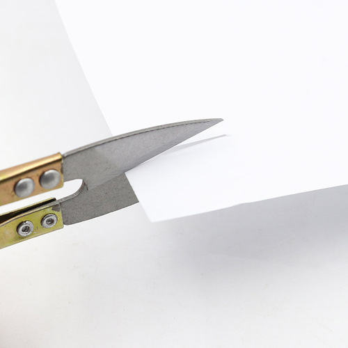Scissors U-shaped cross-stitch scissors small scissors stainless steel sharp rust-proof scissors home sewing thread cutting scissors
