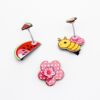 Children's cartoon fruit hair accessory, cute hairgrip with bow for princess, Korean style